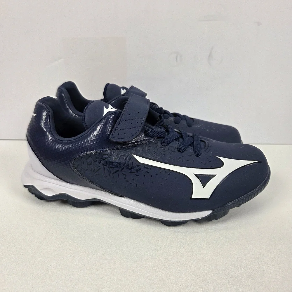 Mizuno Unisex Kids' Wave Select Nine Jr Baseball Cleats Navy/White Size 3